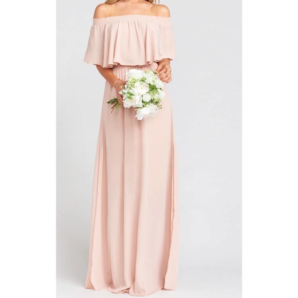 SHOW ME YOUR MUMU LINED DOUBLE SLIT VERSATILE RUFFLE TOP DRESS LARGE - Picture 7 of 10